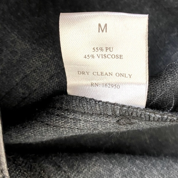 Pretty Garbage Black Vegan Leather Cargo Joggers Size M - Picture 8 of 8